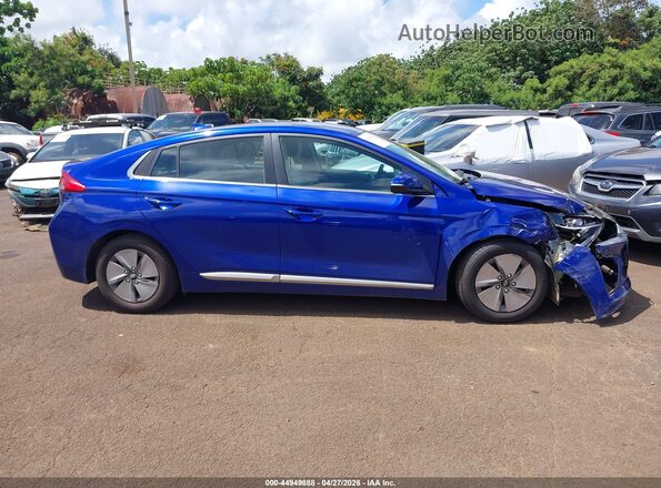 KMHC75LC2NU282648 2022 HYUNDAI IONIQ HYBRID Blue უკანა სალონის ხედი