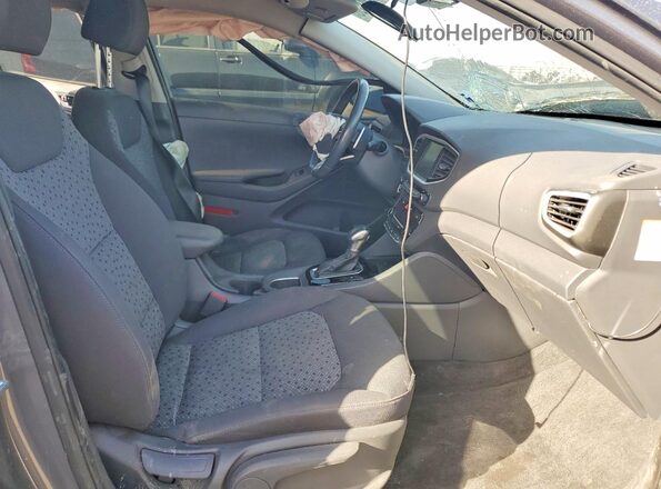 KMHC75LC6JU064092 2018 HYUNDAI IONIQ Gray წინა სალონის ხედი