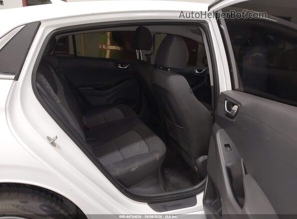 KMHC75LC7JU065994 2018 HYUNDAI IONIQ HYBRID White VIN კოდის სტიკერის ხედი
