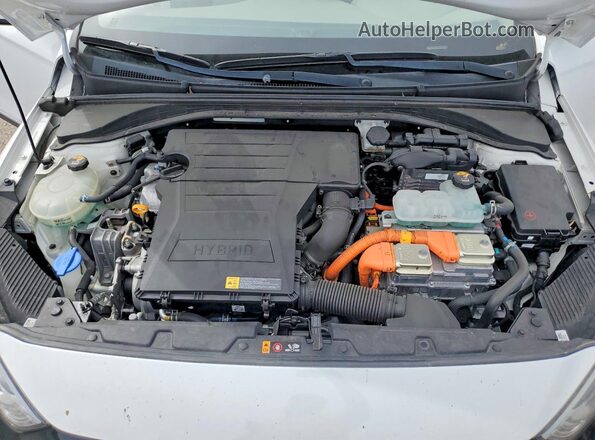 KMHC75LC7KU120655 2019 HYUNDAI IONIQ White Widok wnętrza z tyłu