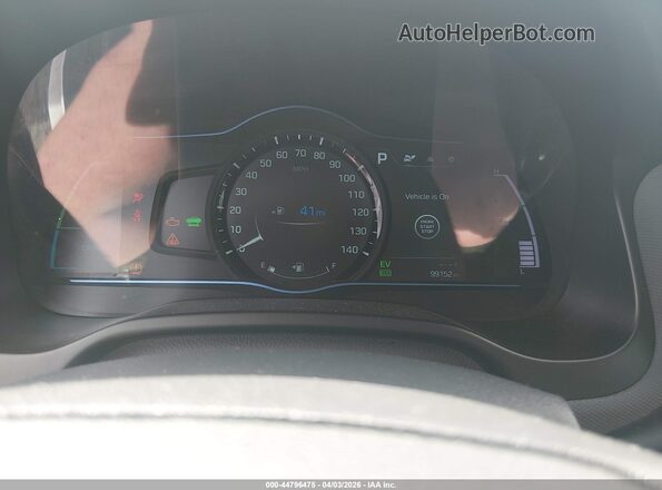 KMHC75LC8HU040595 2017 HYUNDAI IONIQ HYBRID White Вид задніх сидінь