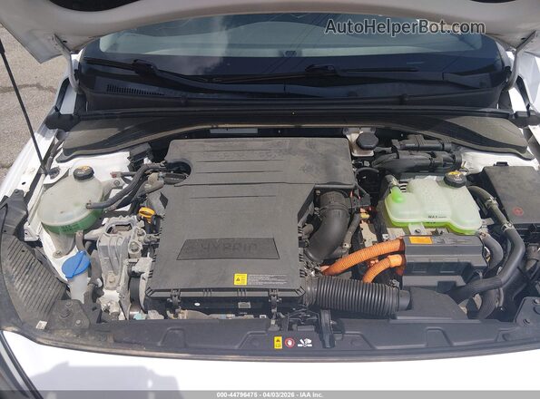 KMHC75LC8HU040595 2017 HYUNDAI IONIQ HYBRID White Вид ззаду