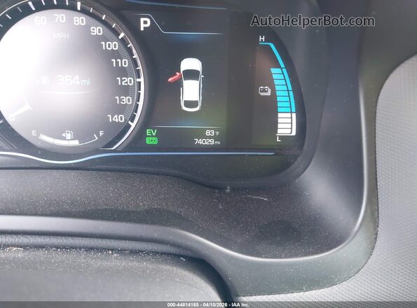 KMHC75LD1KU150470 2019 HYUNDAI IONIQ PLUG-IN HYBRID White Widok tylnych siedzeń