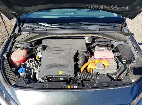 KMHC75LD5LU235460 2020 HYUNDAI IONIQ Charcoal Вид задньої частини салону