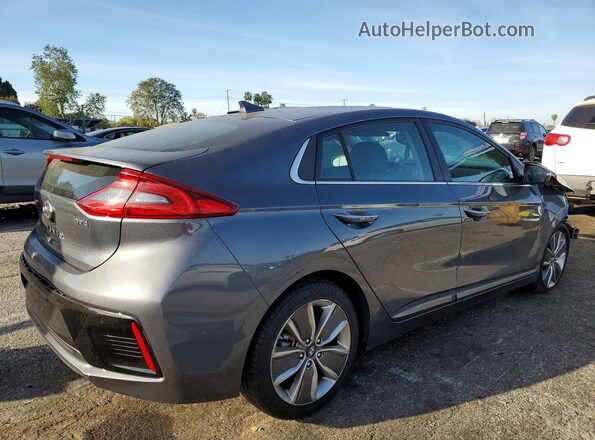 KMHC85LC1JU083128 2018 HYUNDAI IONIQ Серый Задняя правая четверть