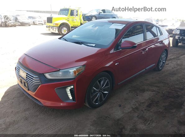 KMHC85LC2KU112640 2019 HYUNDAI IONIQ HYBRID Red Front left