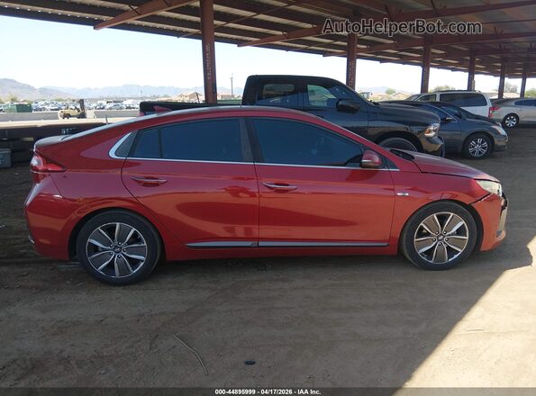 KMHC85LC2KU112640 2019 HYUNDAI IONIQ HYBRID Red Rear interior view