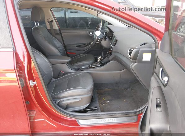 KMHC85LC2KU112640 2019 HYUNDAI IONIQ HYBRID Red Front interior view