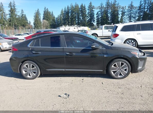 KMHC85LC6HU017670 2017 HYUNDAI IONIQ HYBRID Black Rear interior view