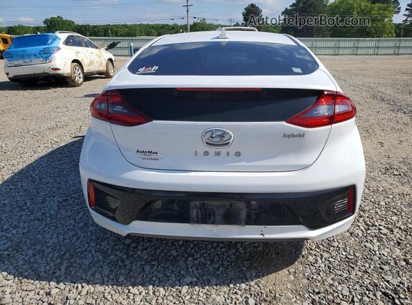 KMHC85LC6JU077566 2018 HYUNDAI IONIQ White უკანა ხედი