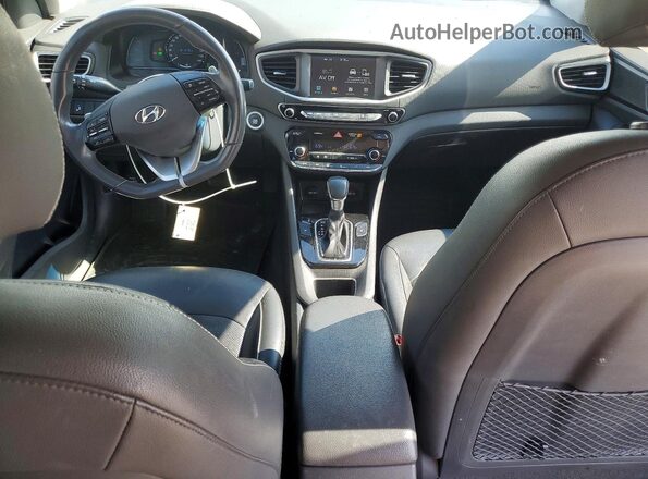 KMHC85LC6JU077566 2018 HYUNDAI IONIQ White წინა პანელის ხედი