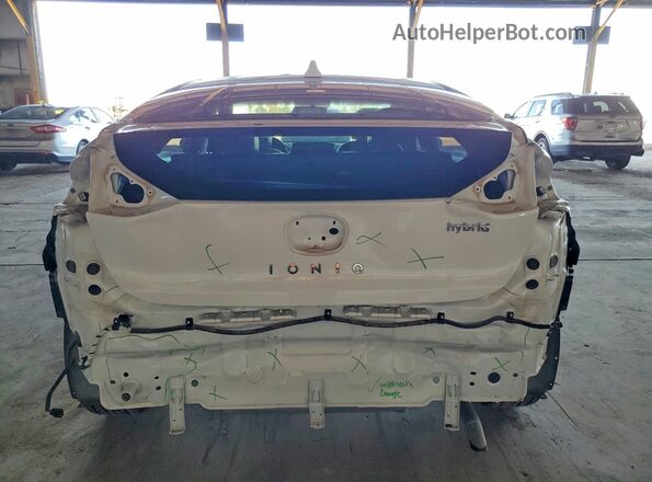 KMHC85LC7HU017886 2017 HYUNDAI IONIQ White Vista trasera