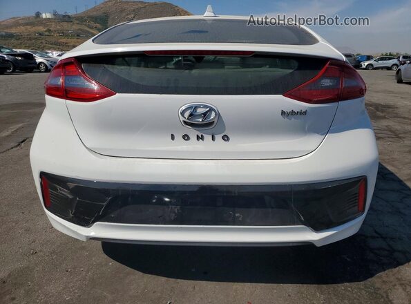 KMHC85LC7HU050094 2017 HYUNDAI IONIQ White უკანა ხედი