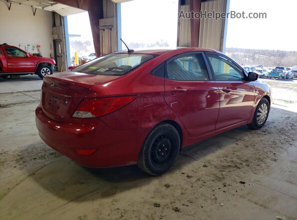 KMHCT4AE3GU085081 2016 HYUNDAI ACCENT Red უკანა მარჯვენა