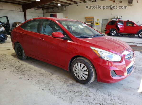 KMHCT4AE3GU085081 2016 HYUNDAI ACCENT Red წინა მარჯვენა