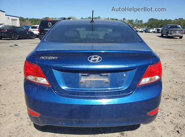 KMHCT4AE3GU092824 2016 HYUNDAI ACCENT Blue უკანა ხედი