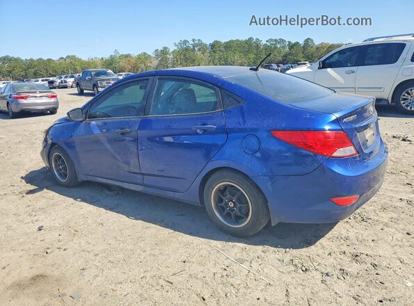 KMHCT4AE3GU092824 2016 HYUNDAI ACCENT Blue უკანა მარცხენა