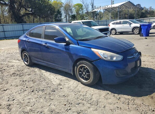 KMHCT4AE3GU092824 2016 HYUNDAI ACCENT Blue წინა მარჯვენა