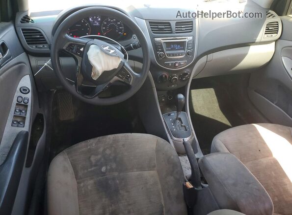 KMHCT4AE3GU092824 2016 HYUNDAI ACCENT Blue წინა პანელის ხედი