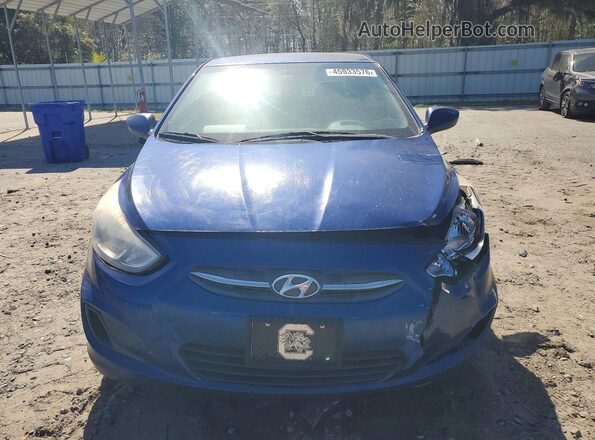 KMHCT4AE3GU092824 2016 HYUNDAI ACCENT Blue წინა ხედი