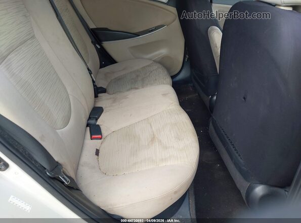 KMHCT4AE4GU041803 2016 HYUNDAI ACCENT White VIN კოდის სტიკერის ხედი