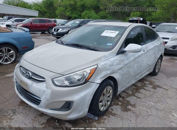KMHCT4AE4GU041803 2016 HYUNDAI ACCENT White წინა მარცხენა ხედი სამი მეოთხედიდან