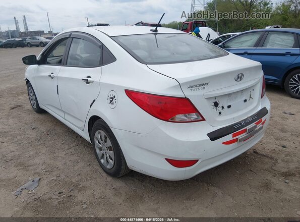 KMHCT4AE4GU055247 2016 HYUNDAI ACCENT White უკანა მარცხენა
