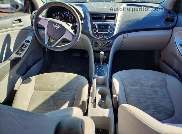 KMHCT4AE6GU038398 2016 HYUNDAI ACCENT Silver Вид панелі приладів