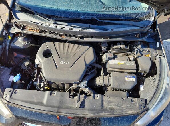 KMHCT4AE7GU084676 2016 HYUNDAI ACCENT Black უკანა სალონის ხედი