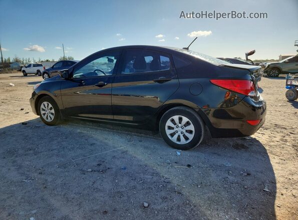 KMHCT4AE7GU084676 2016 HYUNDAI ACCENT Black უკანა მარცხენა