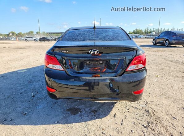 KMHCT4AE7GU084676 2016 HYUNDAI ACCENT Black უკანა ხედი