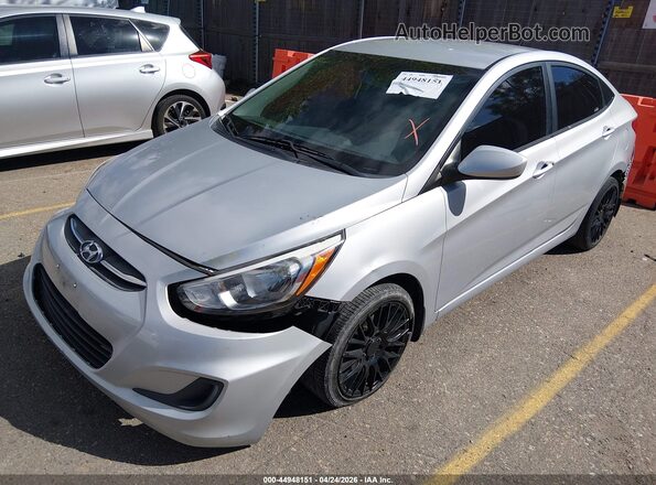 KMHCT4AE9GU045216 2016 HYUNDAI ACCENT Gray Передня ліва чверть