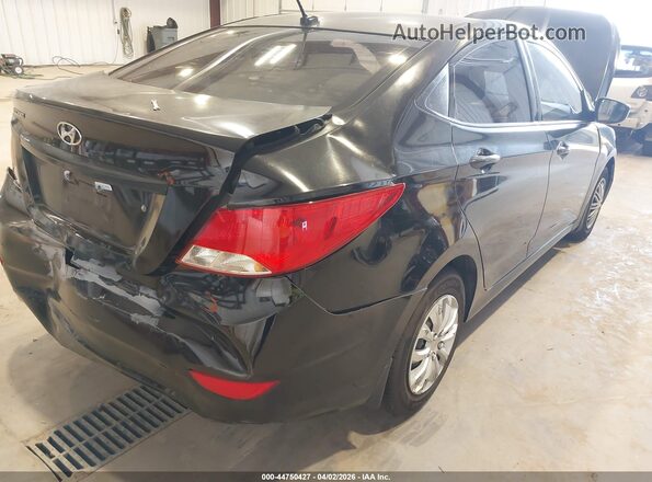KMHCT4AE9GU098773 2016 HYUNDAI ACCENT Black Вид задньої частини салону