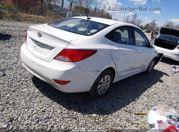 KMHCT4AEXGU035343 2016 HYUNDAI ACCENT White Հետևի աջ