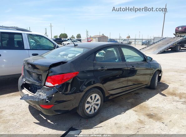 KMHCT4AEXHU360785 2017 HYUNDAI ACCENT Black Задня права чверть