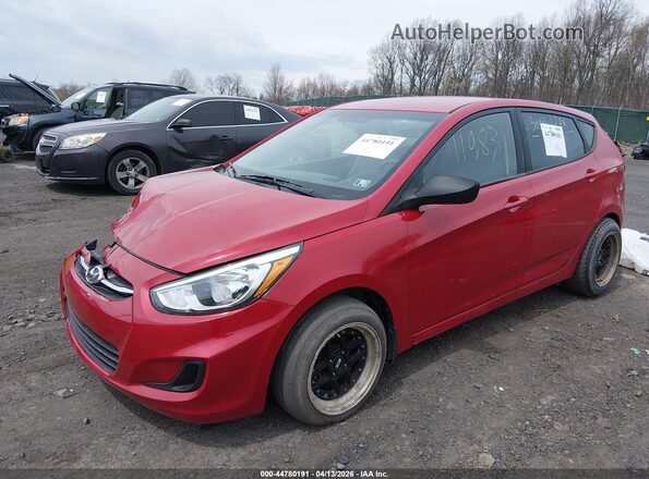 KMHCT5AE3GU237110 2016 HYUNDAI ACCENT Red Przód lewy