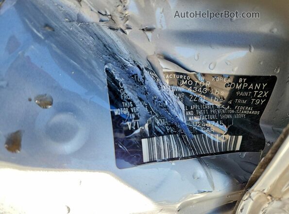 KMHCX5LD2LU240745 2020 HYUNDAI IONIQ Серебряный Вид наклейки с VIN-кодом