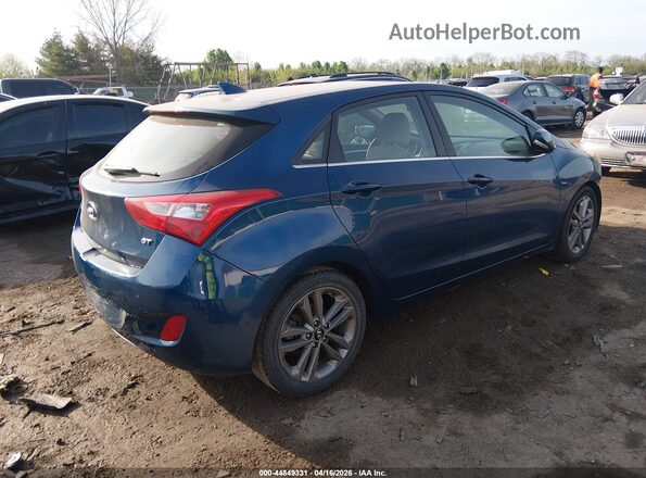 KMHD35LH3GU293379 2016 HYUNDAI ELANTRA GT Blue Задня права чверть