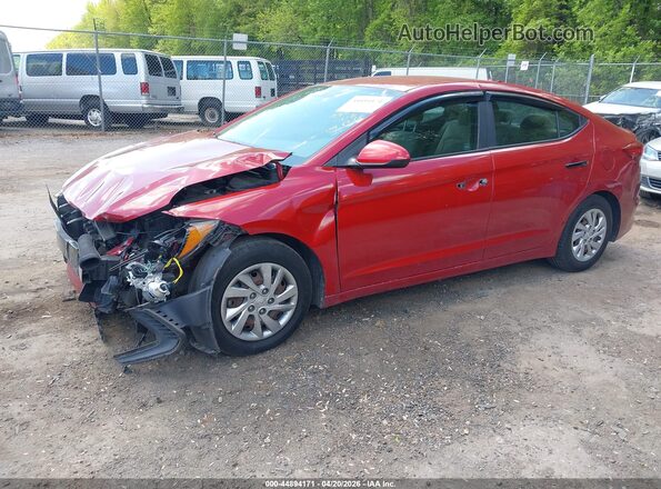 KMHD74LF0HU372202 2017 HYUNDAI ELANTRA Красный 