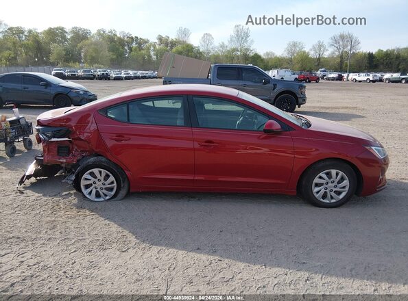 KMHD74LF0LU995151 2020 HYUNDAI ELANTRA Red Սարքավորումների վահանակի տեսք