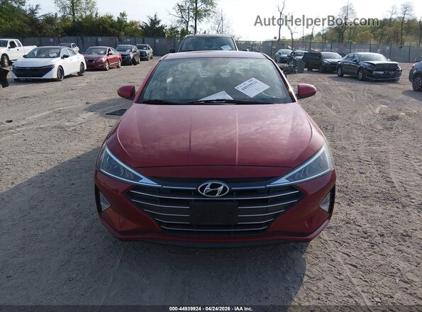 KMHD74LF0LU995151 2020 HYUNDAI ELANTRA Red Առջևի վահանակի տեսք