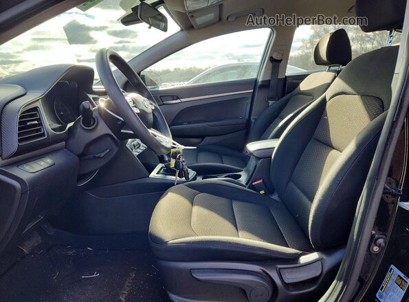 KMHD74LF4LU955994 2020 HYUNDAI ELANTRA Black Вид салону спереду