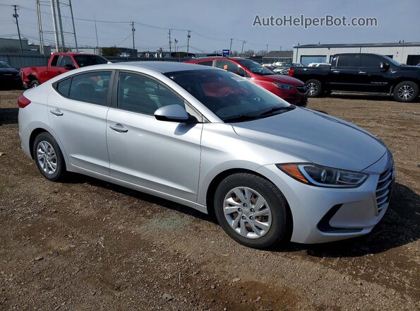 KMHD74LF5HU096325 2017 HYUNDAI ELANTRA Серебряный Передняя правая четверть