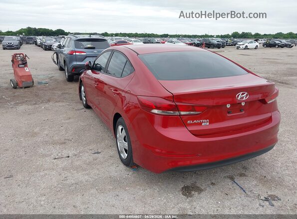 KMHD74LF7JU638739 2018 HYUNDAI ELANTRA Red Trasero izquierdo