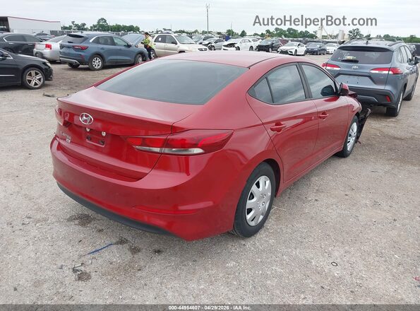 KMHD74LF7JU638739 2018 HYUNDAI ELANTRA Red Trasero derecho