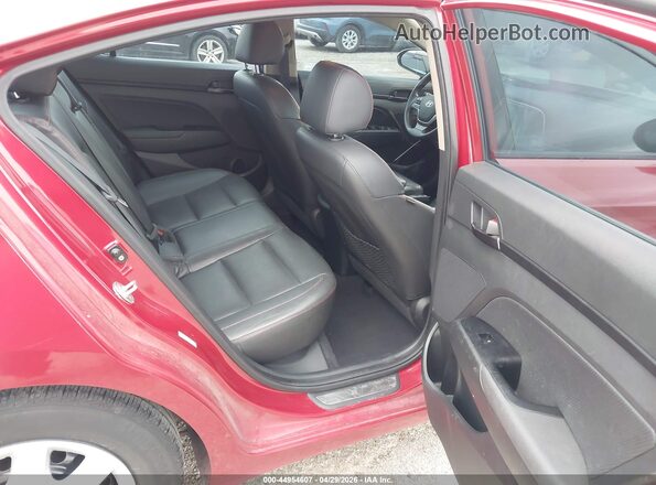 KMHD74LF7JU638739 2018 HYUNDAI ELANTRA Red Vista de la etiqueta del VIN