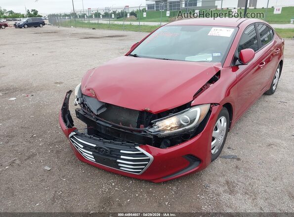 KMHD74LF7JU638739 2018 HYUNDAI ELANTRA Red Vista frontal