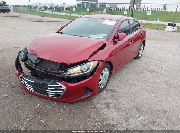 KMHD74LF7JU638739 2018 HYUNDAI ELANTRA Red Vista tres cuartos delantera izquierda
