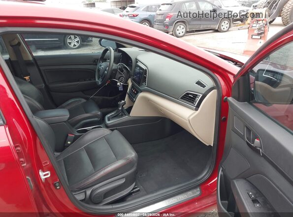 KMHD74LF7JU638739 2018 HYUNDAI ELANTRA Red Vista interior delantera