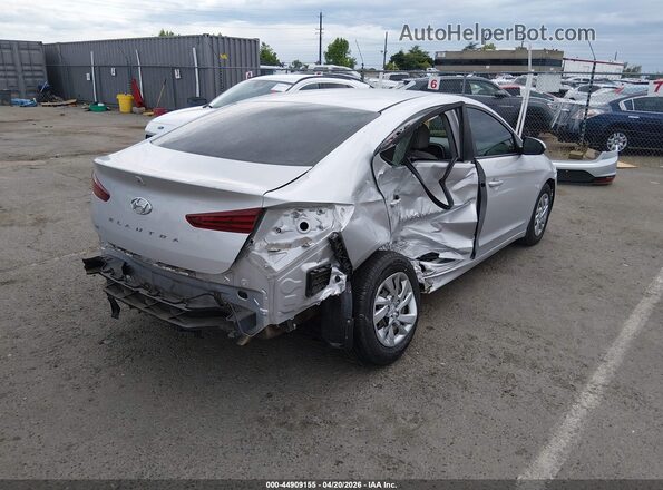 KMHD74LFXKU887375 2019 HYUNDAI ELANTRA Silver Tył prawy
